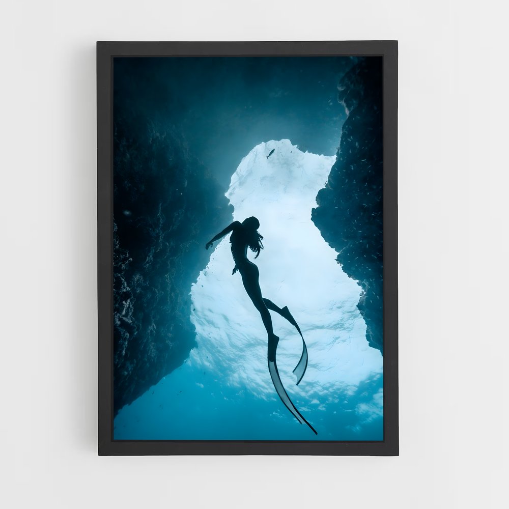 Poster Free diving – affiche Plongée en apnée (vue 2)